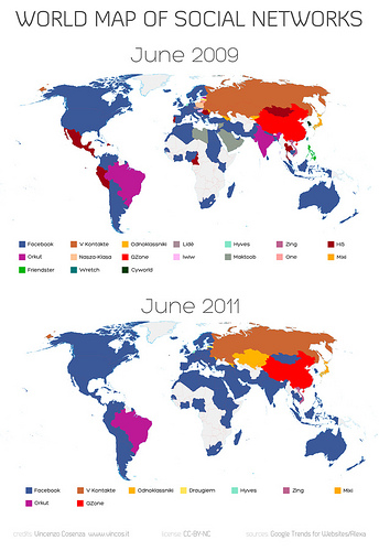 Mapa de las redes sociales 2011